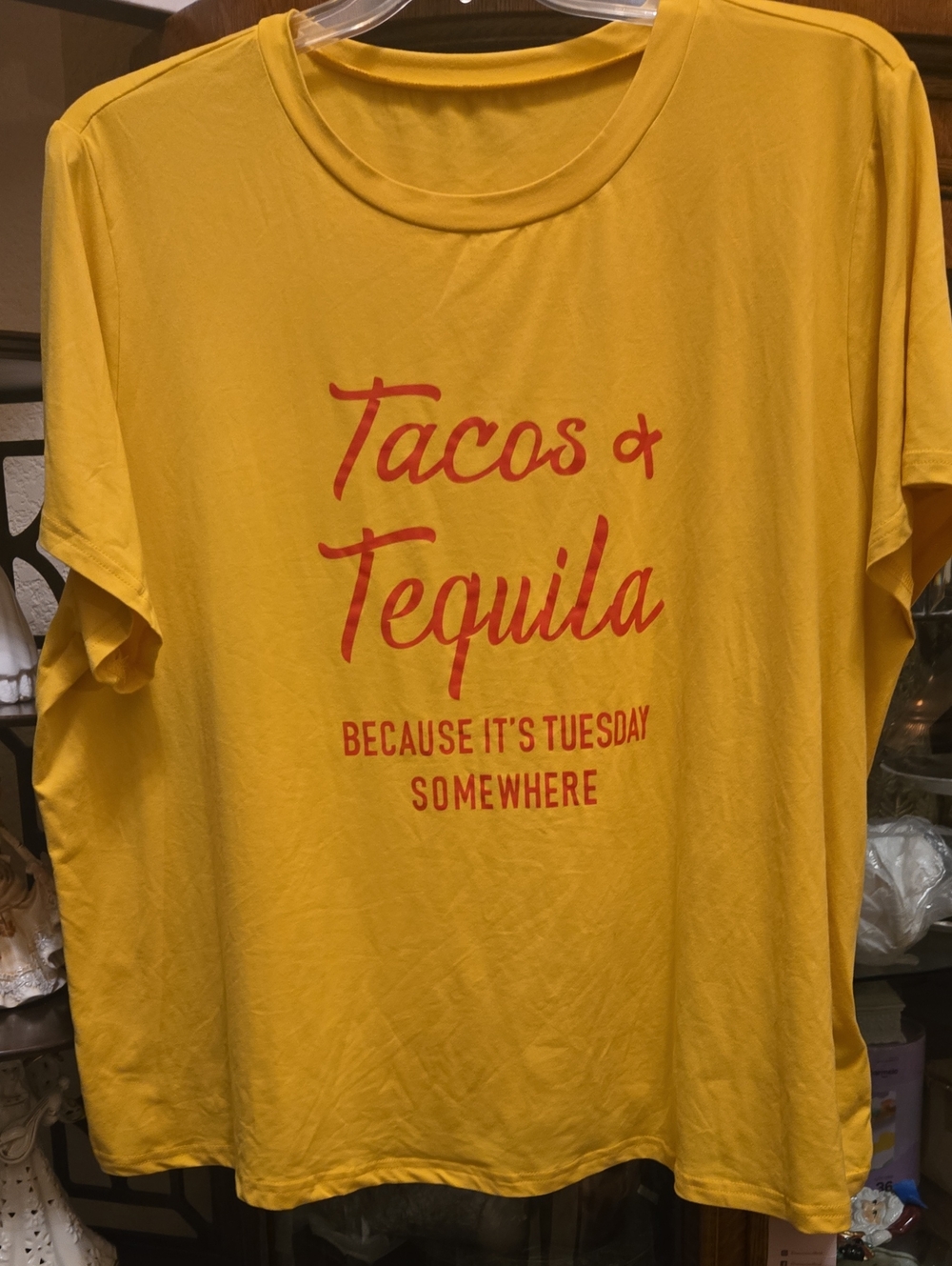 Tacos & Tequila Graphic Tee - Yellow
